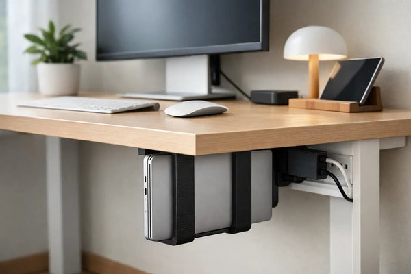 Vertical MacBook Desk Storage That Works - DockedByDesign