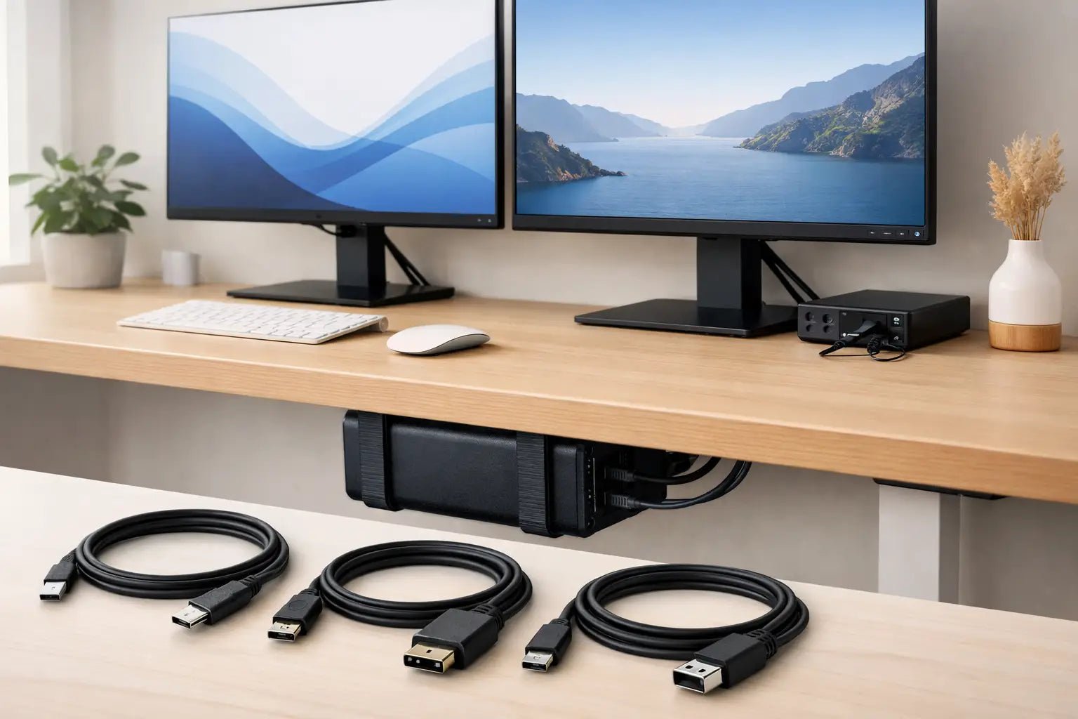 Best Cables for Dual Monitor MacBook Setups - DockedByDesign