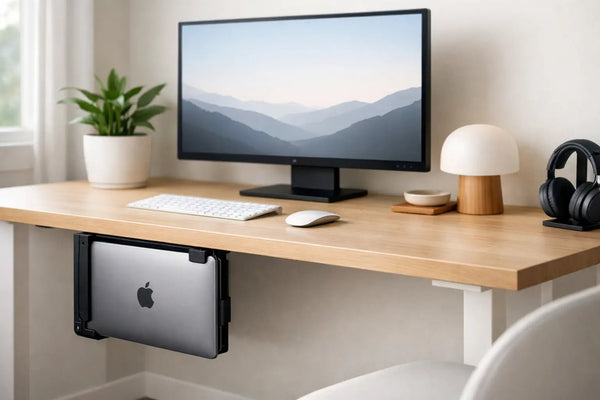 Minimalist MacBook Desk Setup That Works - DockedByDesign