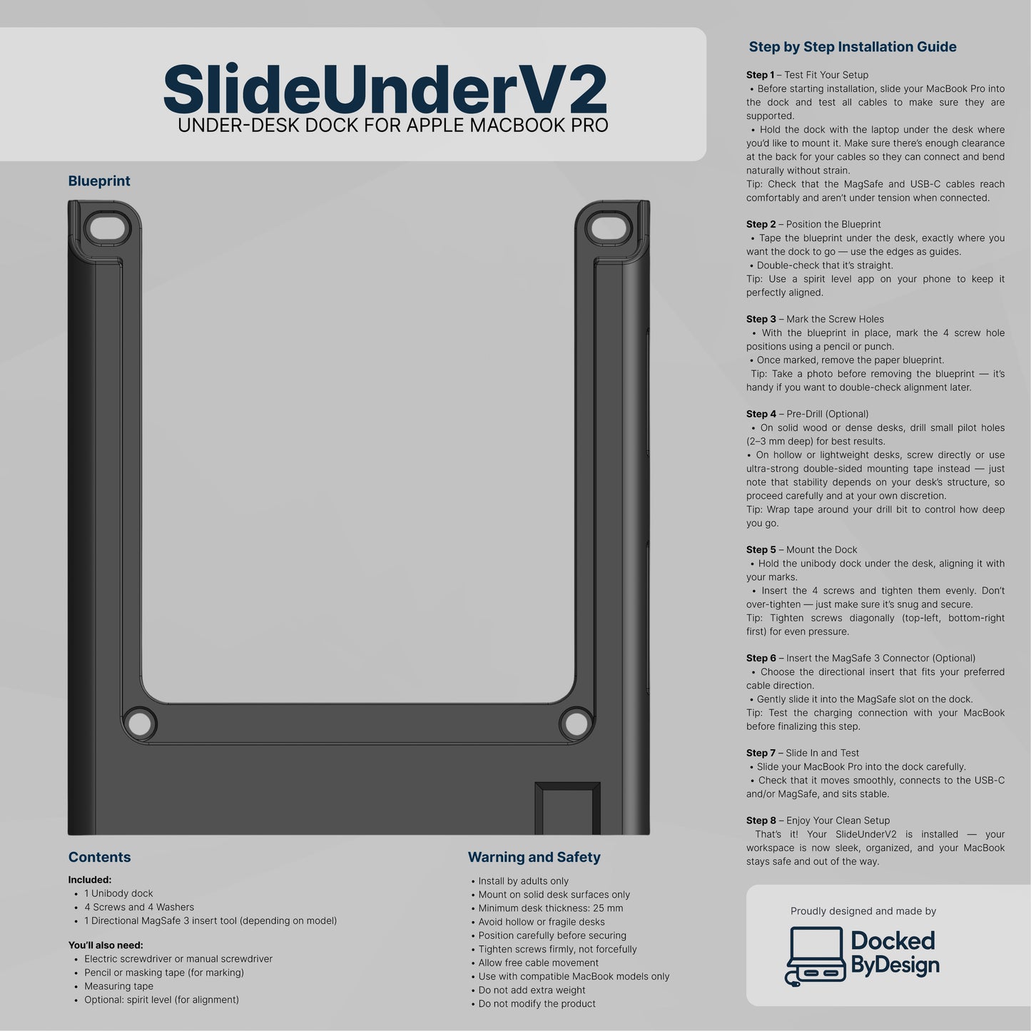 SlideUnder – Pro (Macbook)